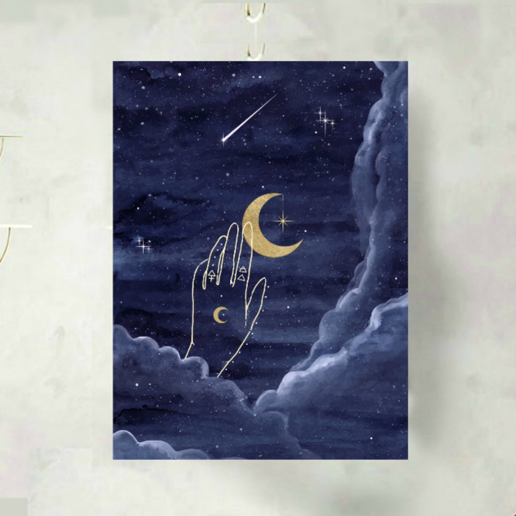 Once in a Blue Moon Art Print