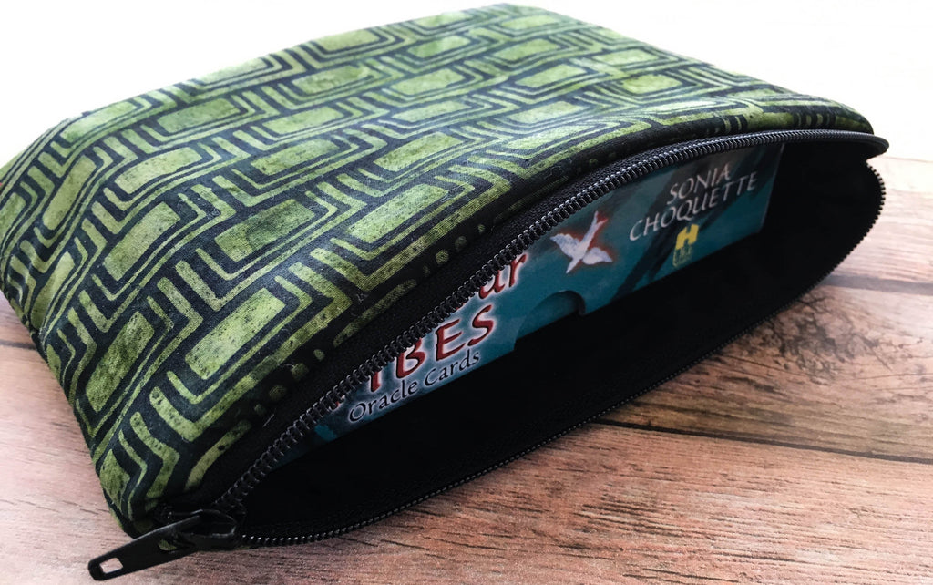 Green Batik Tarot Card Bag
