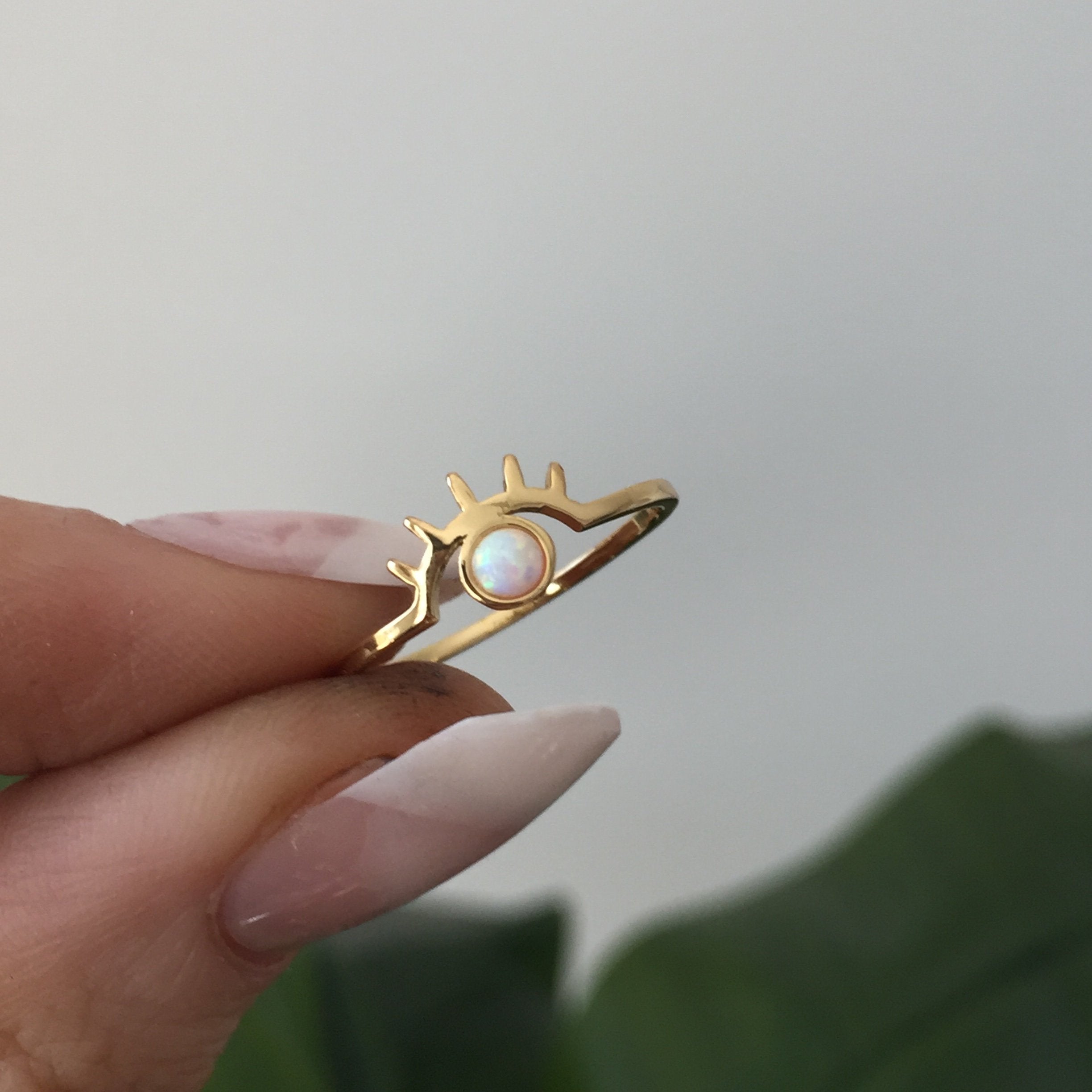 The Opal Evil Eye Ring