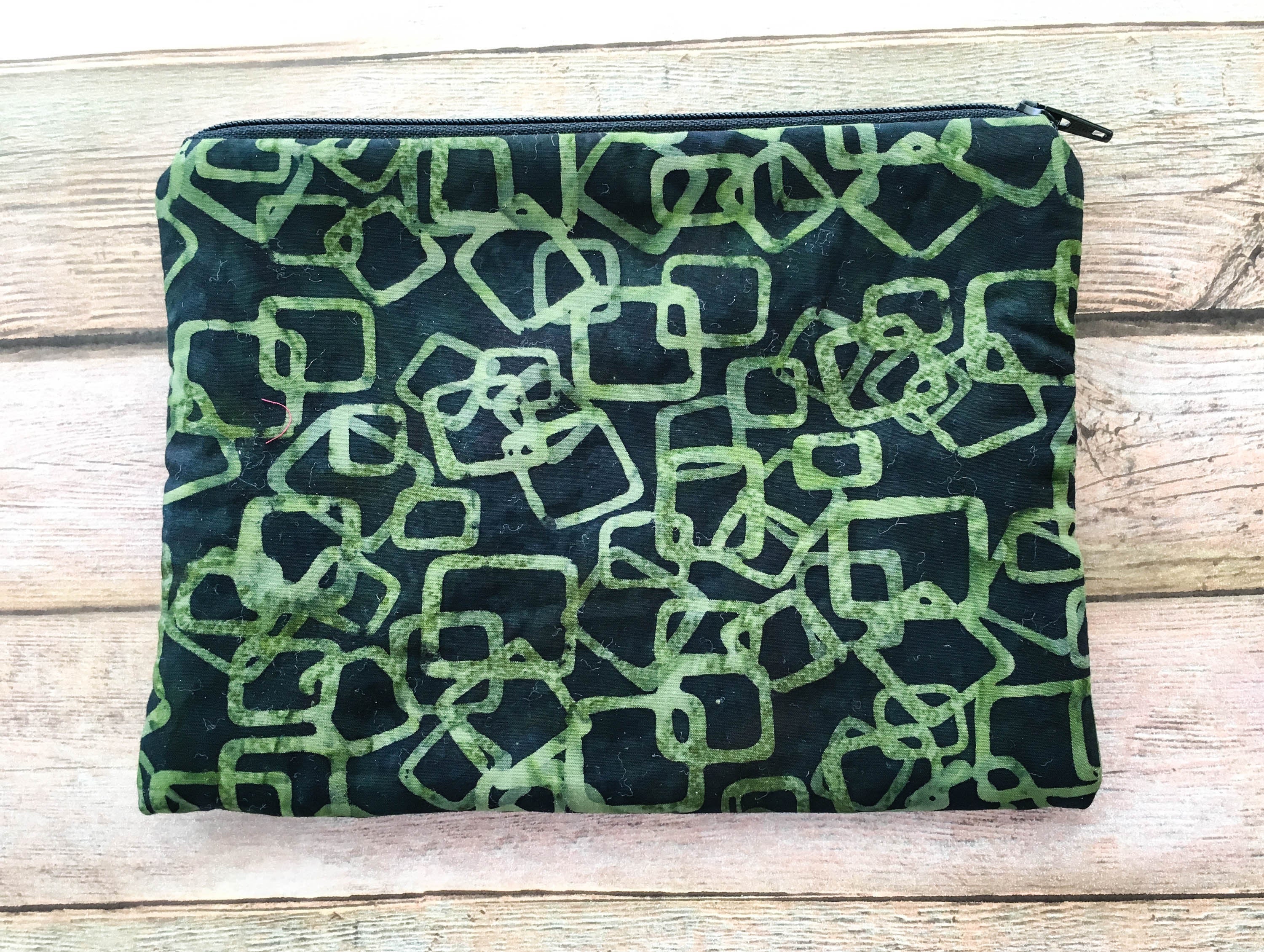 Green Geometric Tarot Card Bag