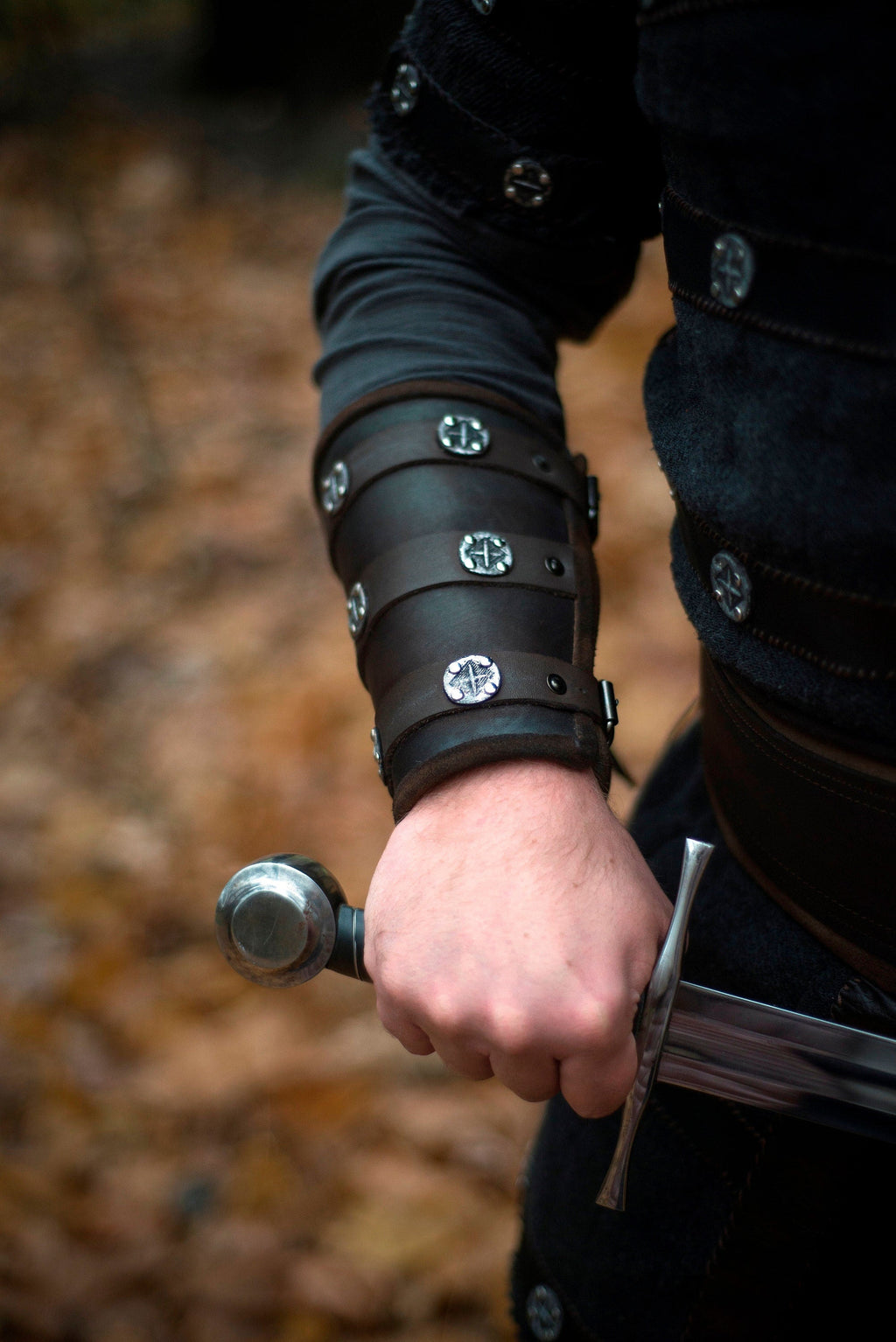 Medieval leather bracers for Larp | | Wiccan Center