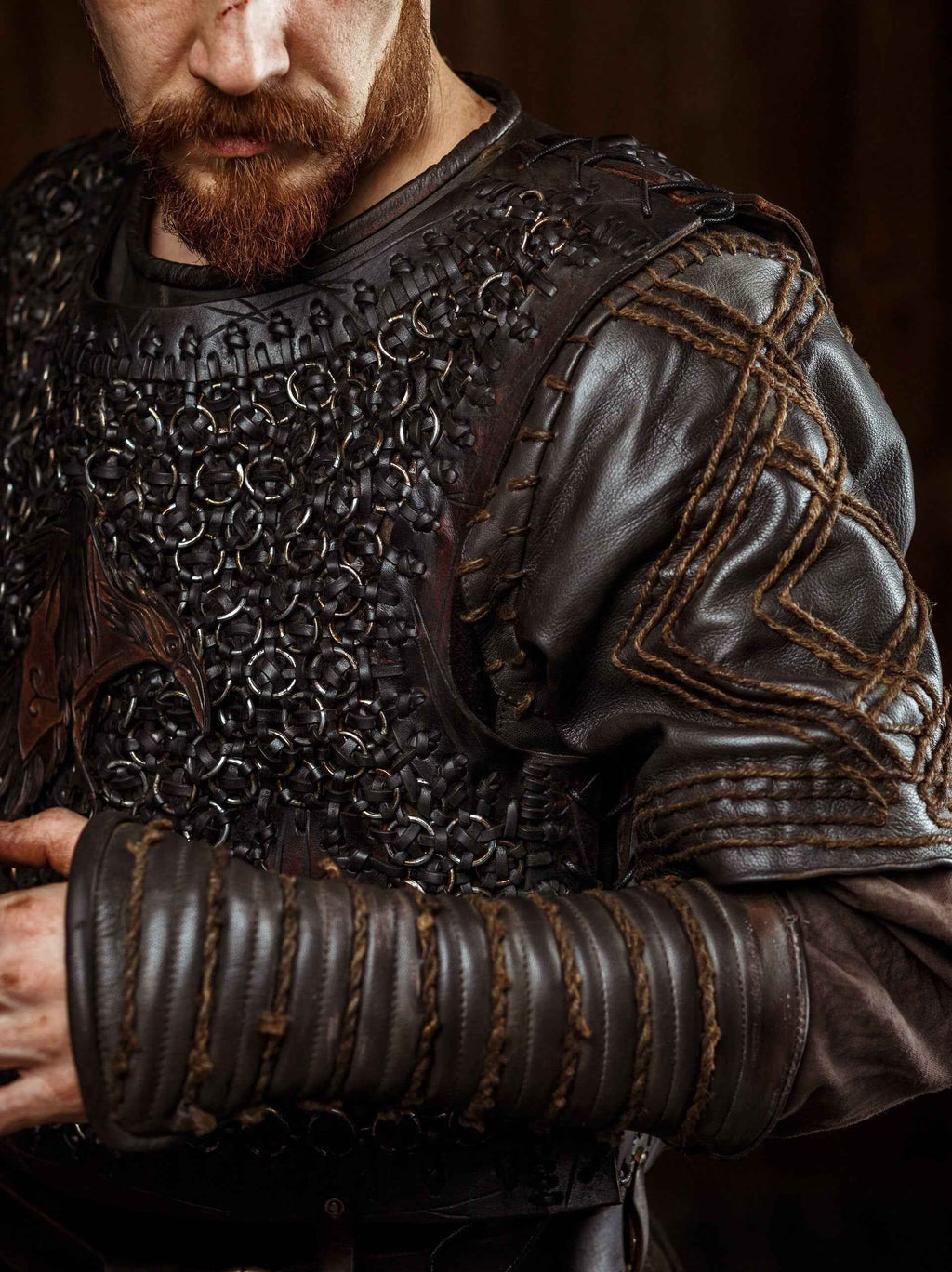 Ragnar medieval leather bracers (Vikings s2) | | Wiccan Center