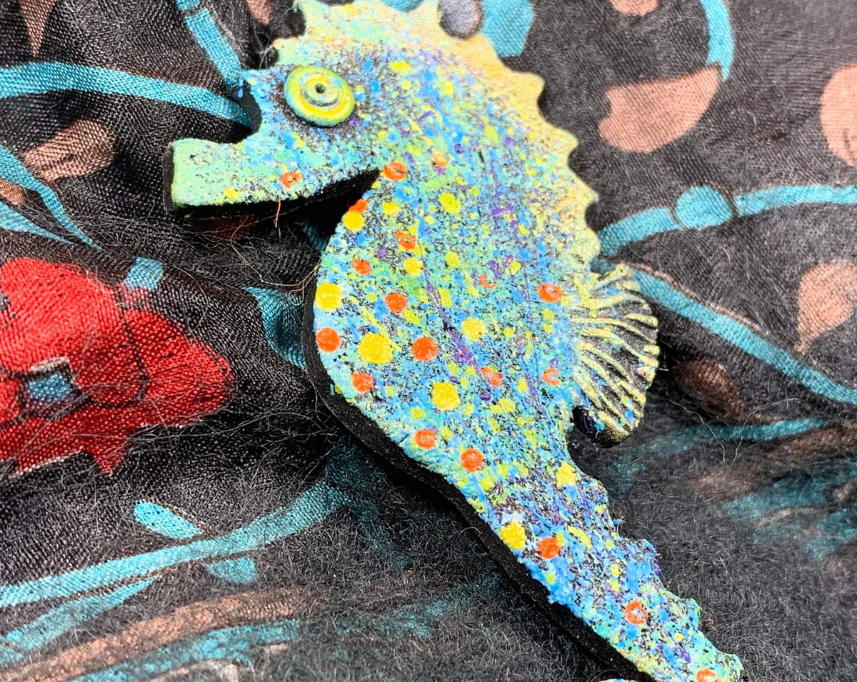 Colorful Seahorse Brooch | Brooch | Wiccan Center