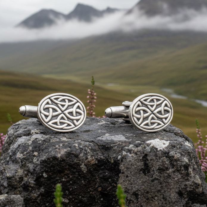 Celtic Trinity Knot Cufflinks for Men | Cuff Links | Wiccan Center