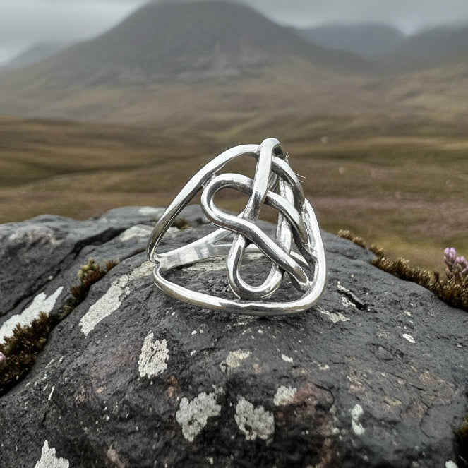 Classic Celtic Knot Ring in Sterling Silver | Ring | Wiccan Center