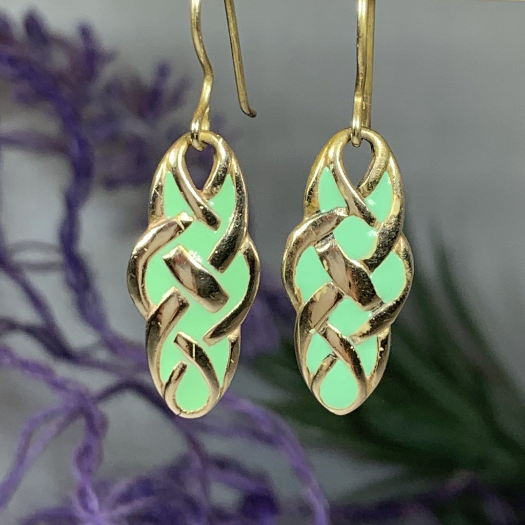 Pastel Celtic Knot Earrings | Dangle Earrings | Wiccan Center
