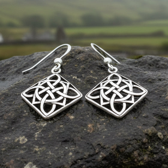 Margaret Celtic Knot Earrings | Dangle Earrings | Wiccan Center
