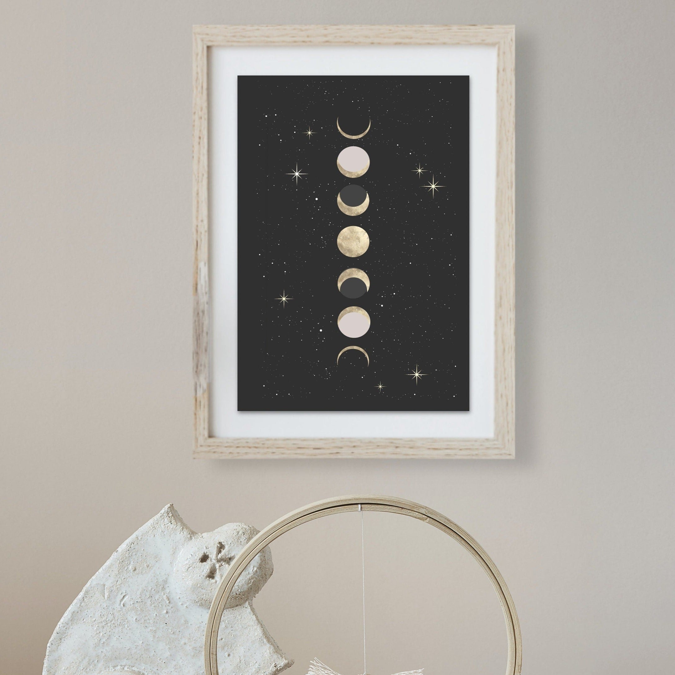 Phases of the Moon Art Print