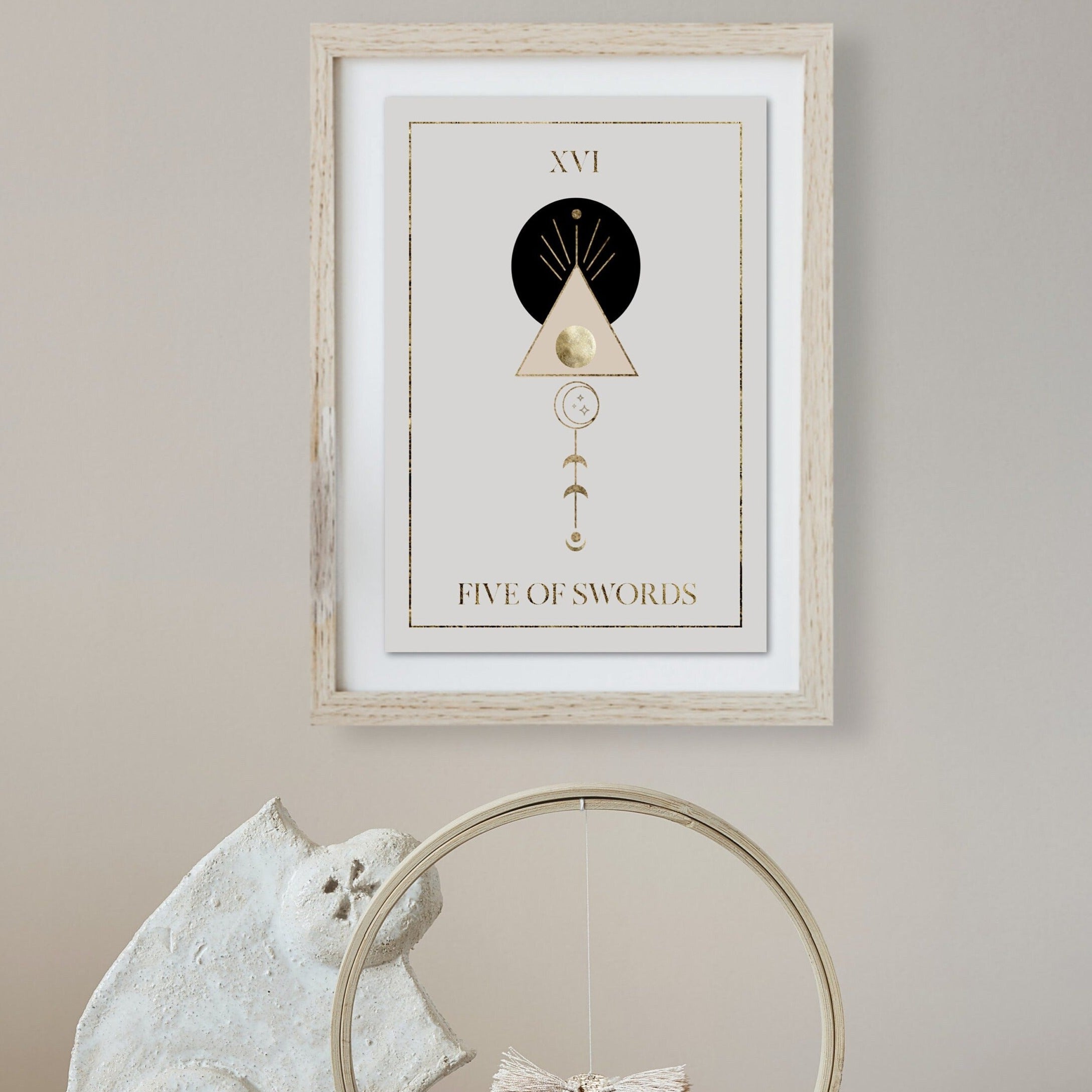 Five of Swords Art Print
