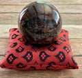 Red Singing Bowl Crystal Display Pillow | Other Pillows | Wiccan Center