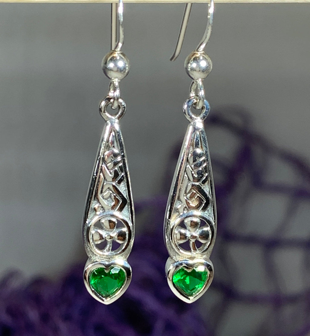 Shamrock Love Earrings | Dangle Earrings | Wiccan Center