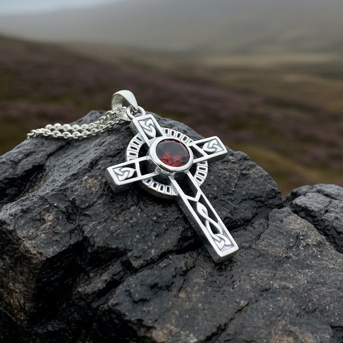 Lanis Celtic Cross Necklace in Sterling Silver | Pendant | Wiccan Center