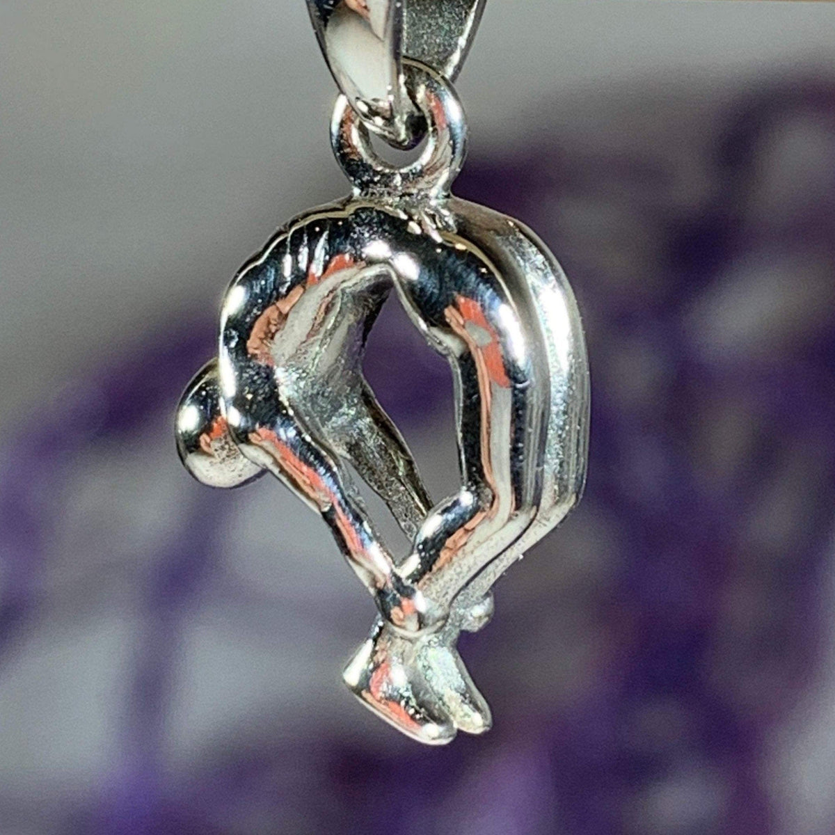 Yoga Pose Om Necklace | Pendant | Wiccan Center