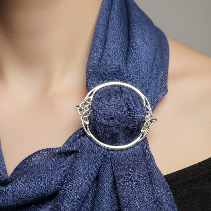 Noelle Celtic Knot Scarf Ring - Handmade in England | Scarf Ring | Wiccan Center