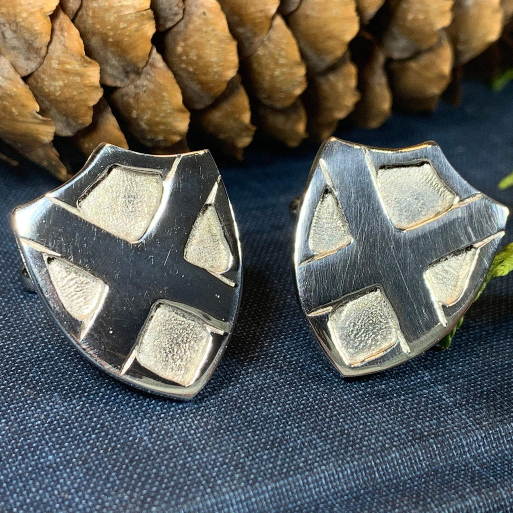 Scotland Flag Cufflinks - Handmade in Scotland | Cuff Links | Wiccan Center
