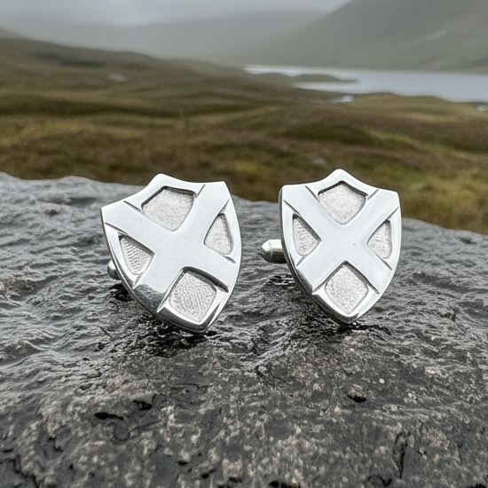 Scotland Flag Cufflinks - Handmade in Scotland | Cuff Links | Wiccan Center