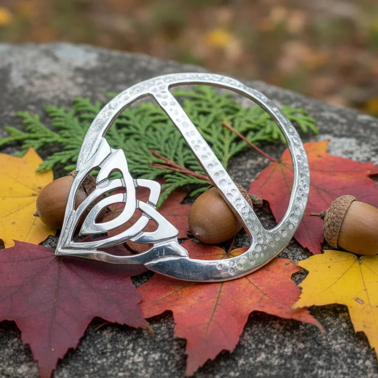 Adaira Celtic Knot Scarf Ring - Handmade in Scotland | Scarf Ring | Wiccan Center