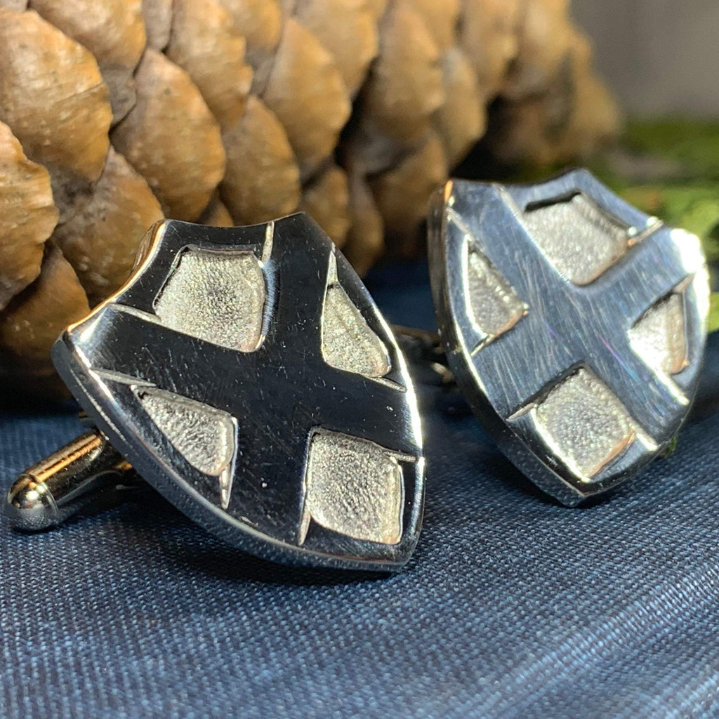 Scotland Flag Cufflinks - Handmade in Scotland | Cuff Links | Wiccan Center