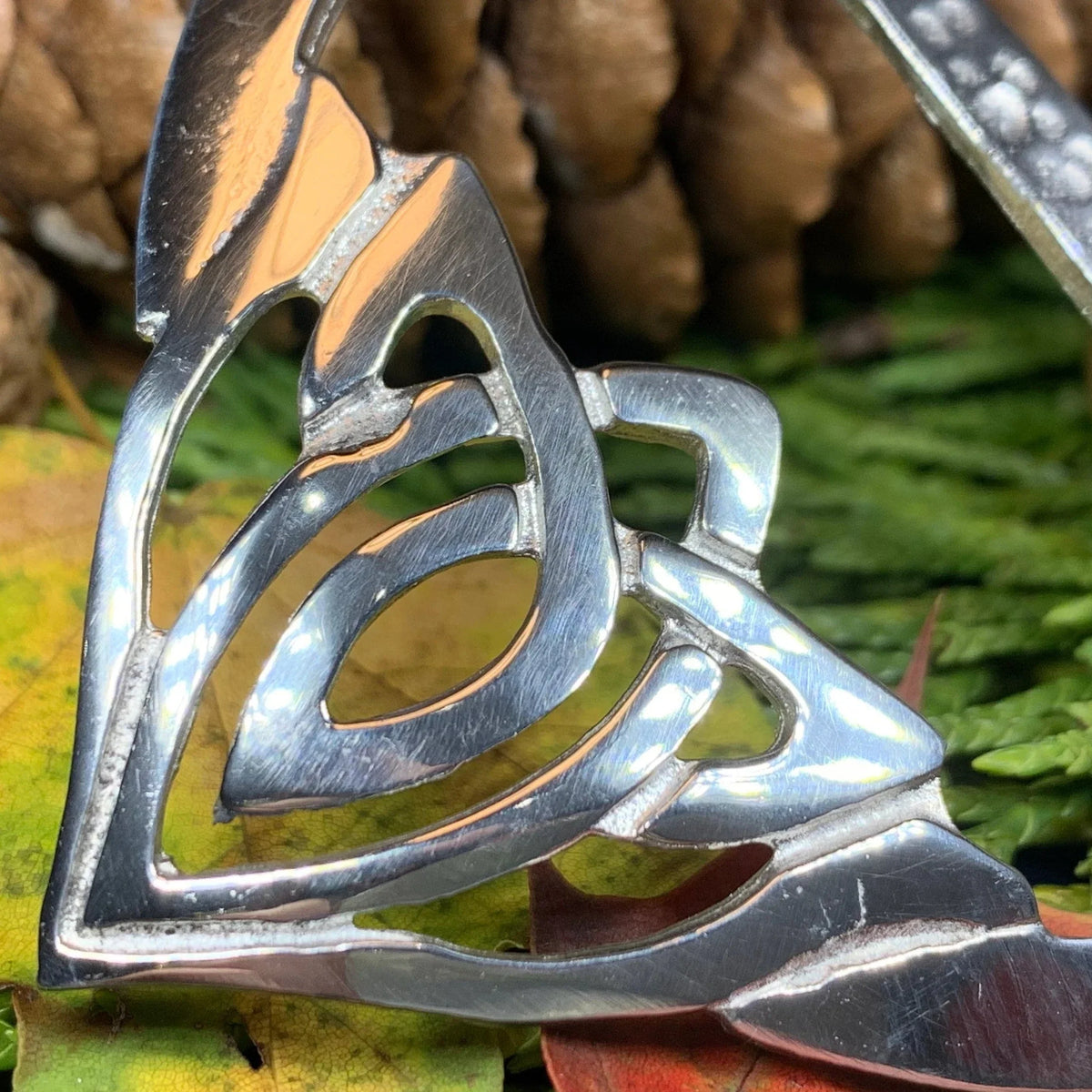 Adaira Celtic Knot Scarf Ring - Handmade in Scotland | Scarf Ring | Wiccan Center
