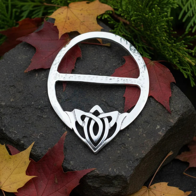 Adaira Celtic Knot Scarf Ring - Handmade in Scotland | Scarf Ring | Wiccan Center