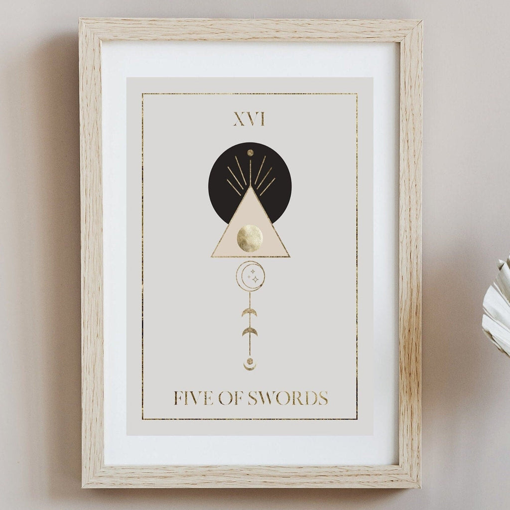 Five of Swords Art Print