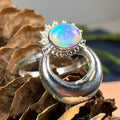 Radiant Crescent Moon Ring | Ring | Wiccan Center