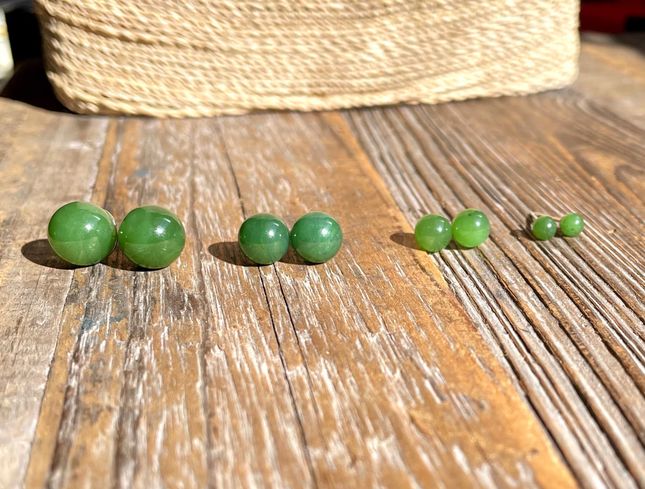 Earrings, Round Studs
