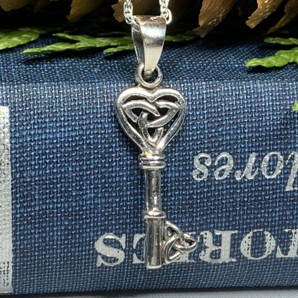 Petite Celtic Key Necklace | Pendant | Wiccan Center