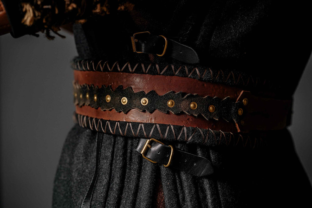 Ubbe leather wide belt | | Wiccan Center