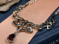 Lorena Celtic Knot Necklace in Sterling Silver