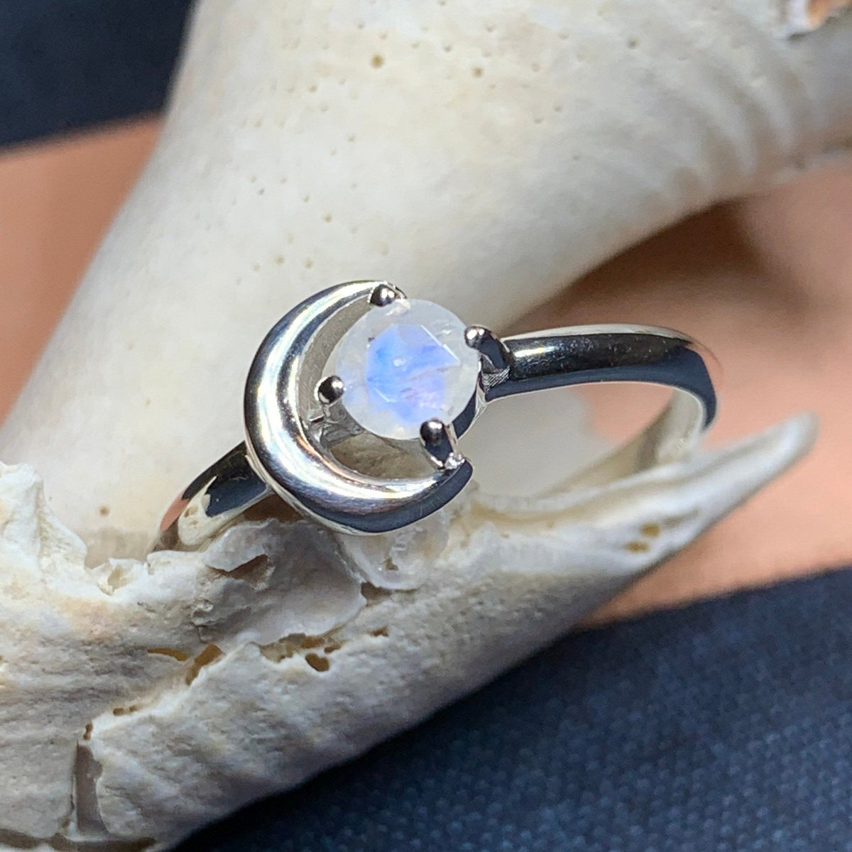 Ophelia Crescent Moon Ring | Ring | Wiccan Center