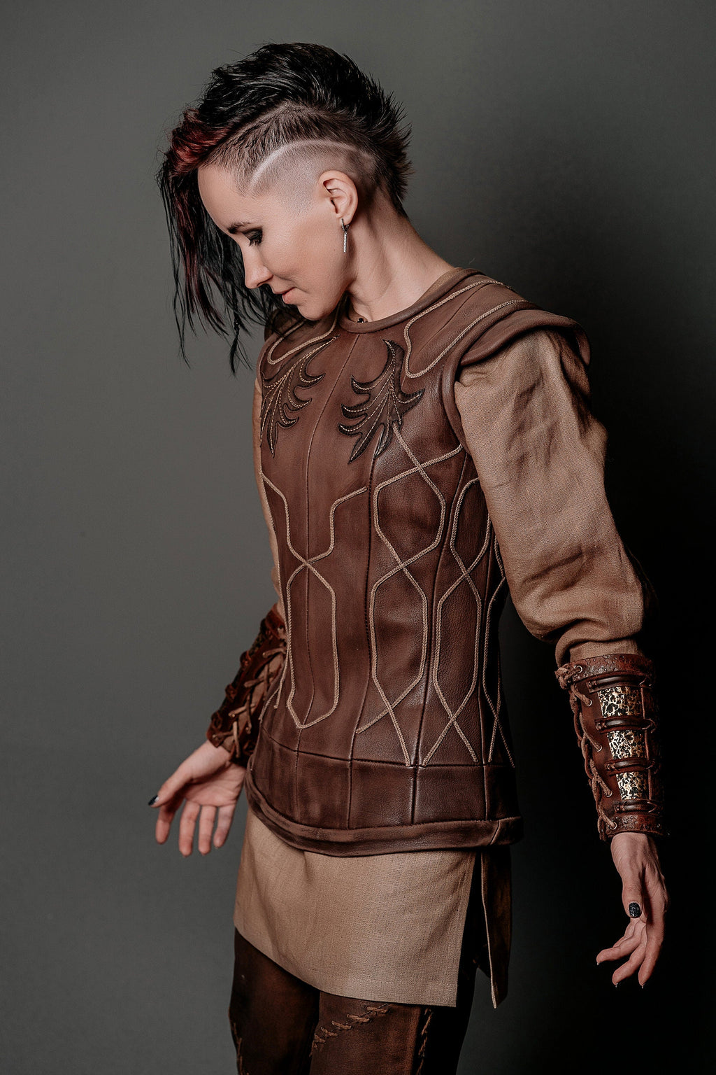 Porunn leather vest (Vikings) | | Wiccan Center
