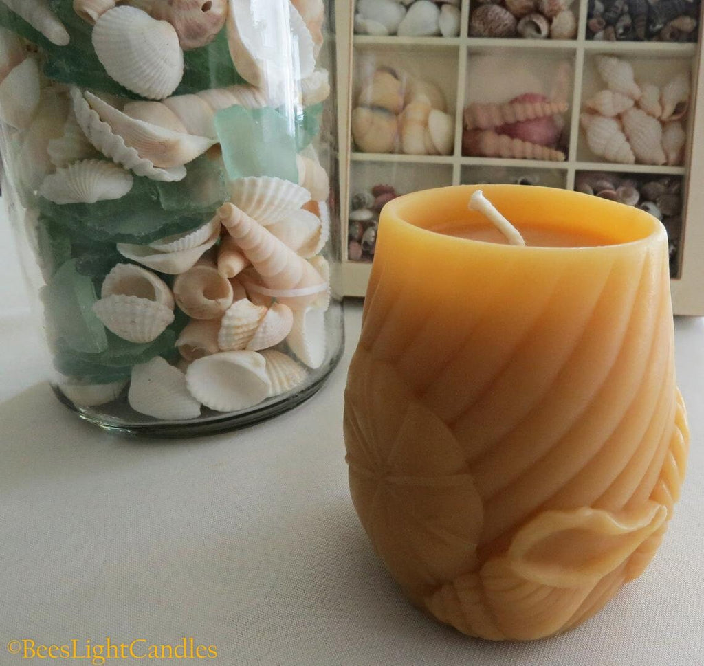 Seashell Beeswax Candle Set | Candles | Wiccan Center