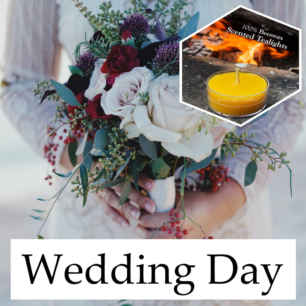 Wedding Day Scented Beeswax Tealight Candles | Candles | Wiccan Center