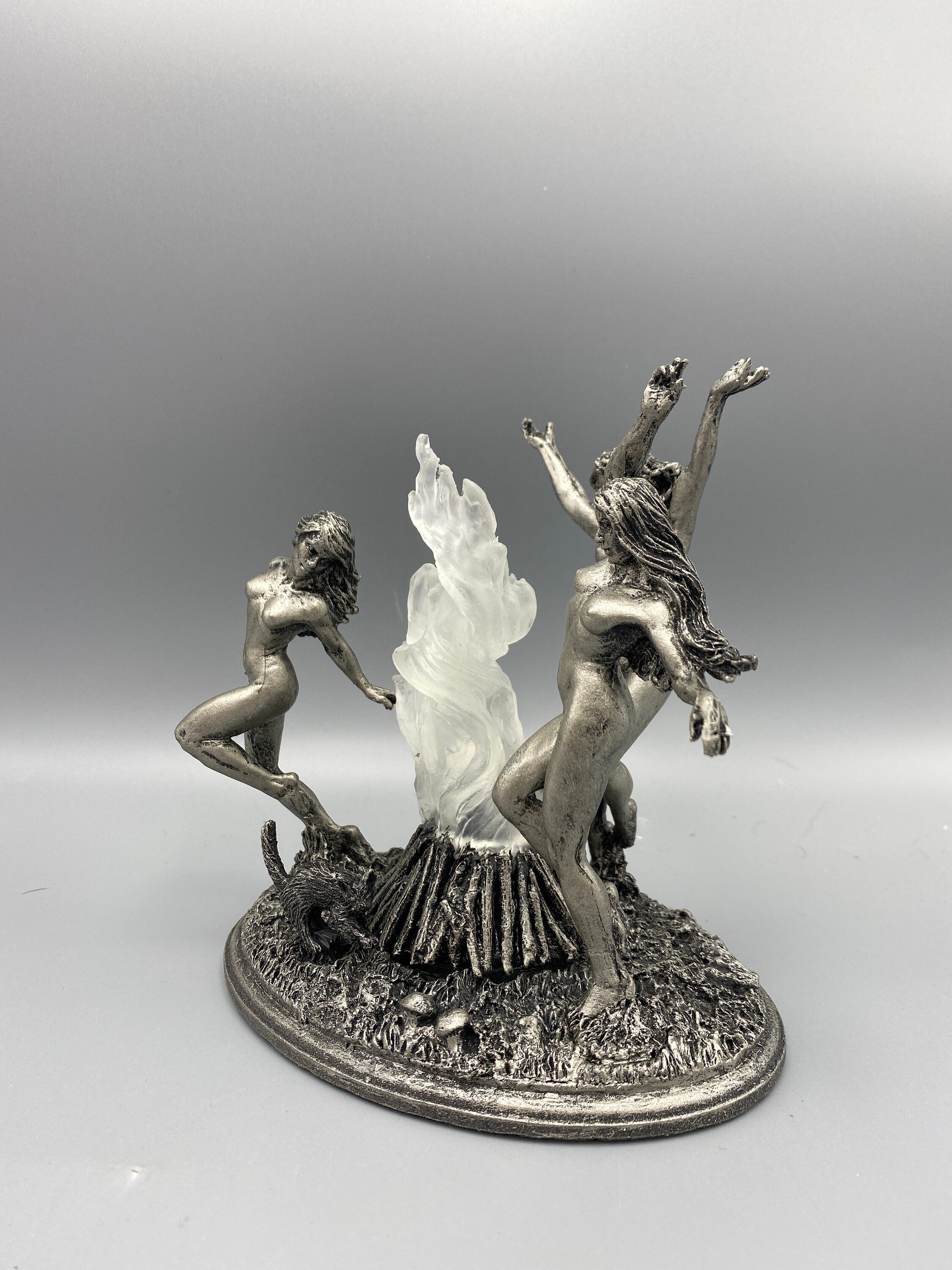 Witch's Sabbath Sculpture, with LED light feature