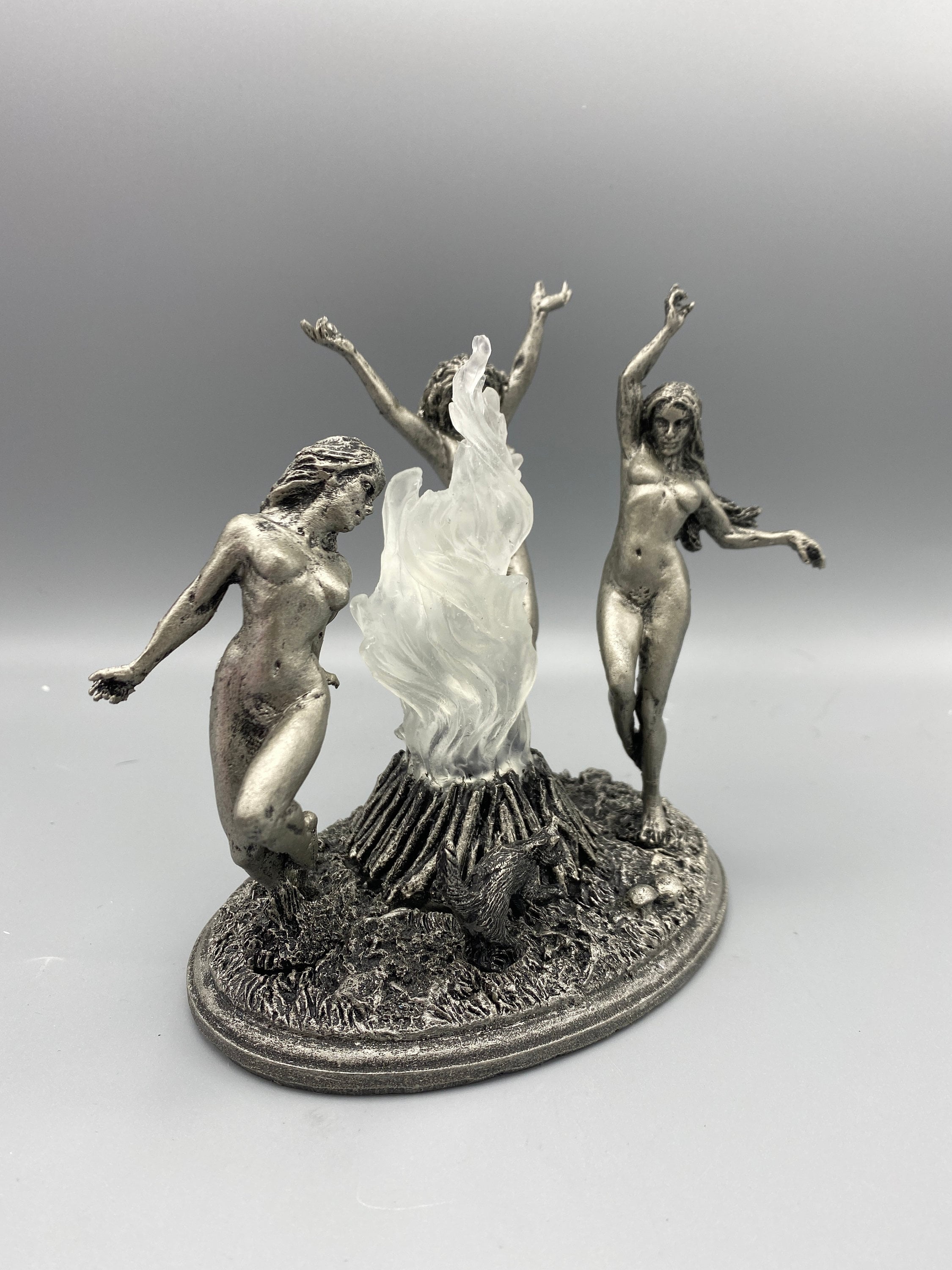 Witch's Sabbath Sculpture, with LED light feature
