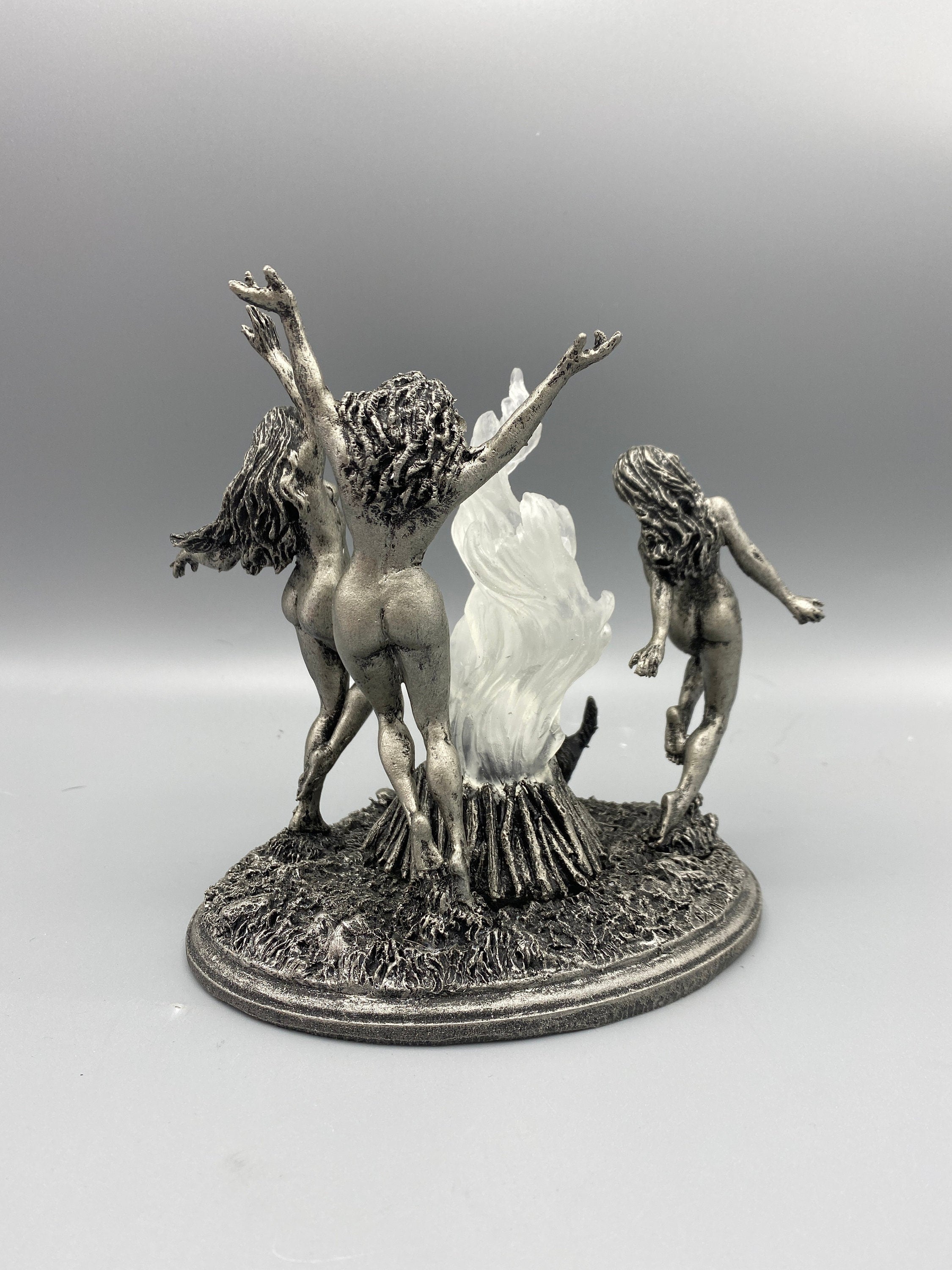 Witch's Sabbath Sculpture, with LED light feature