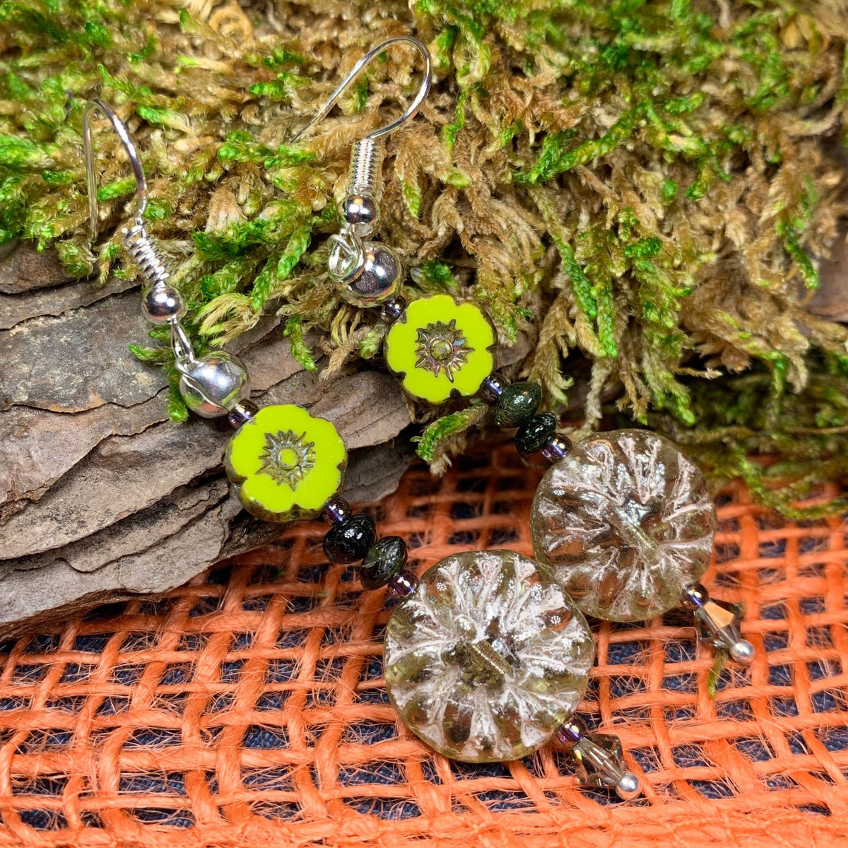 Lotus Autumn Earrings
