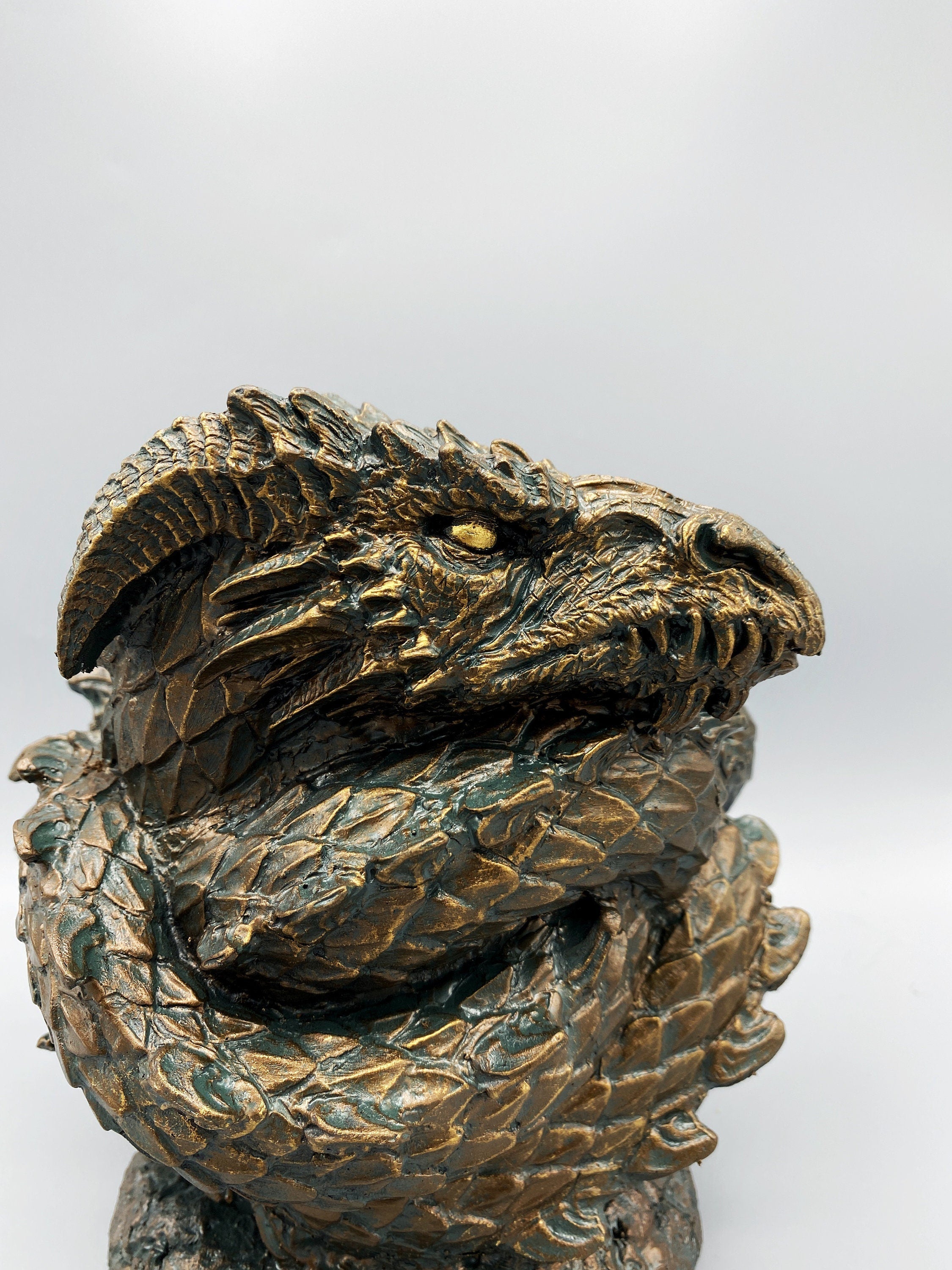 Coiled Dragon Planter, Large Version