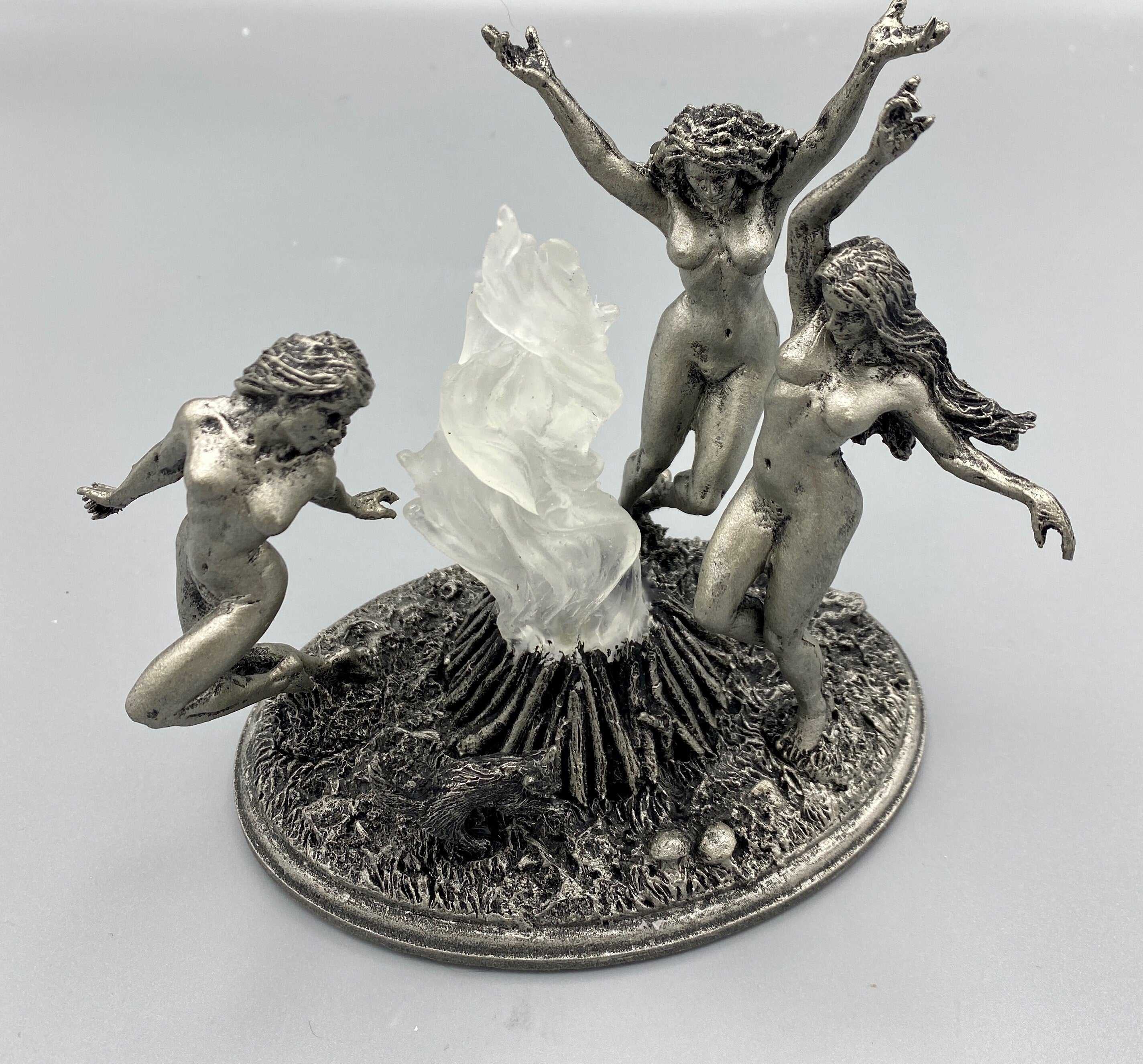 Witch's Sabbath Sculpture, with LED light feature