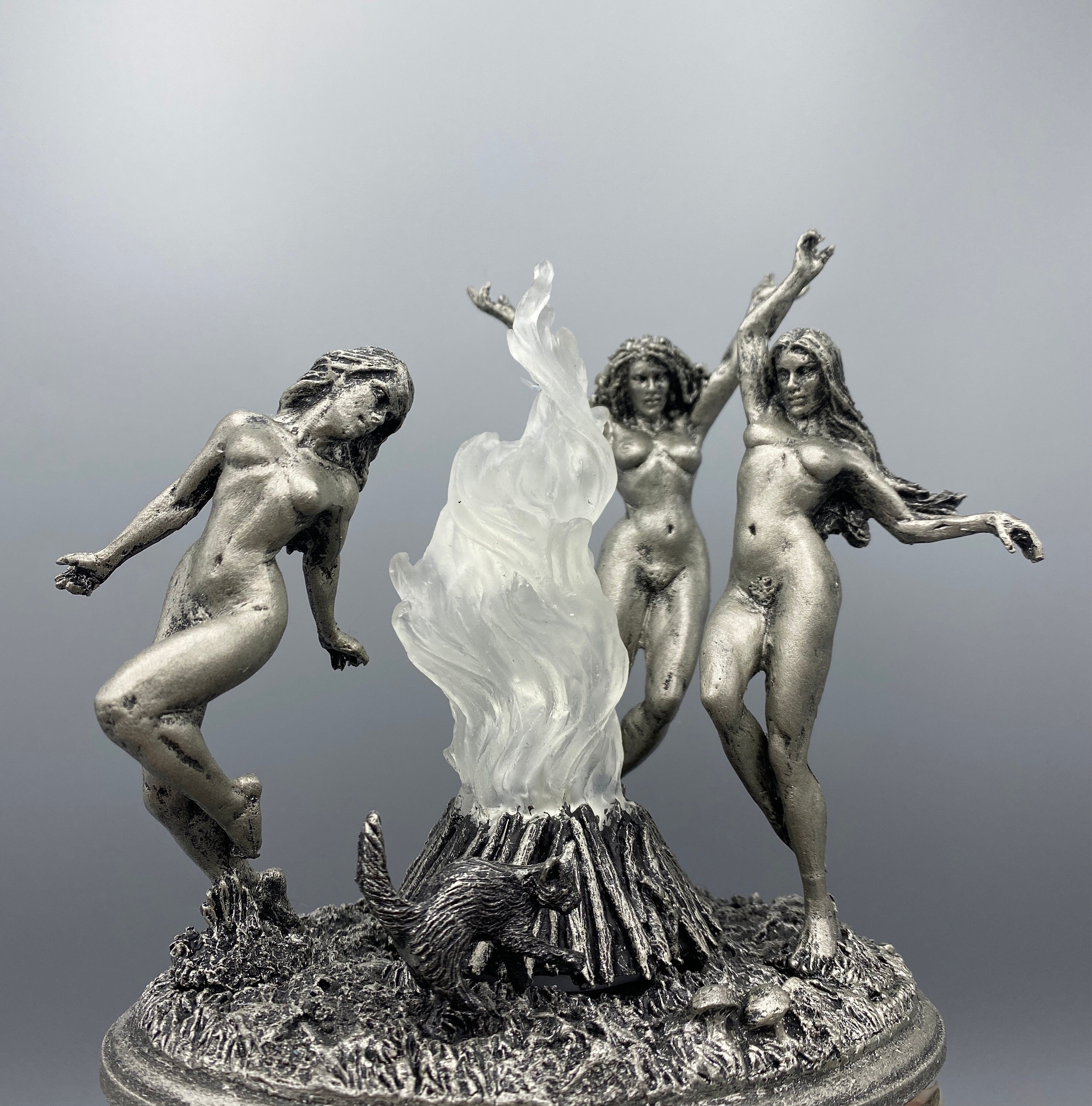 Witch's Sabbath Sculpture, with LED light feature