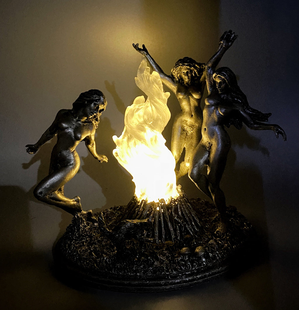 Witch's Sabbath Sculpture, with LED light feature