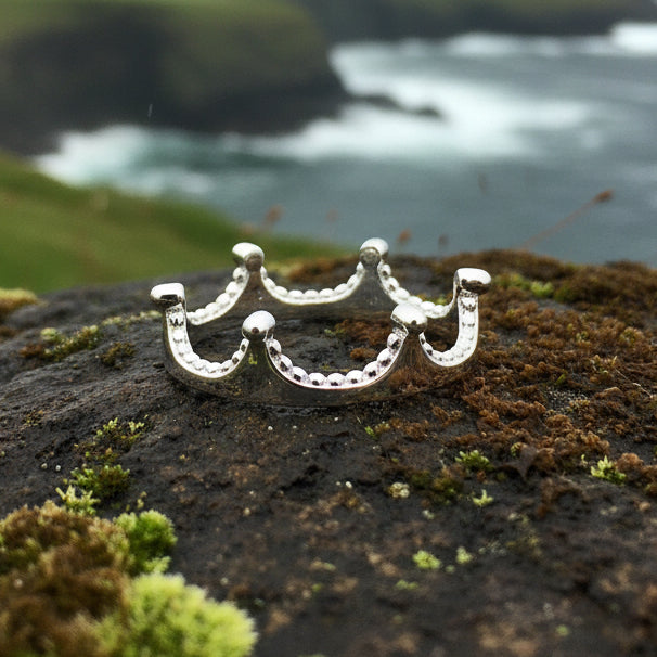 Rapunzel Crown Ring in Sterling Silver
