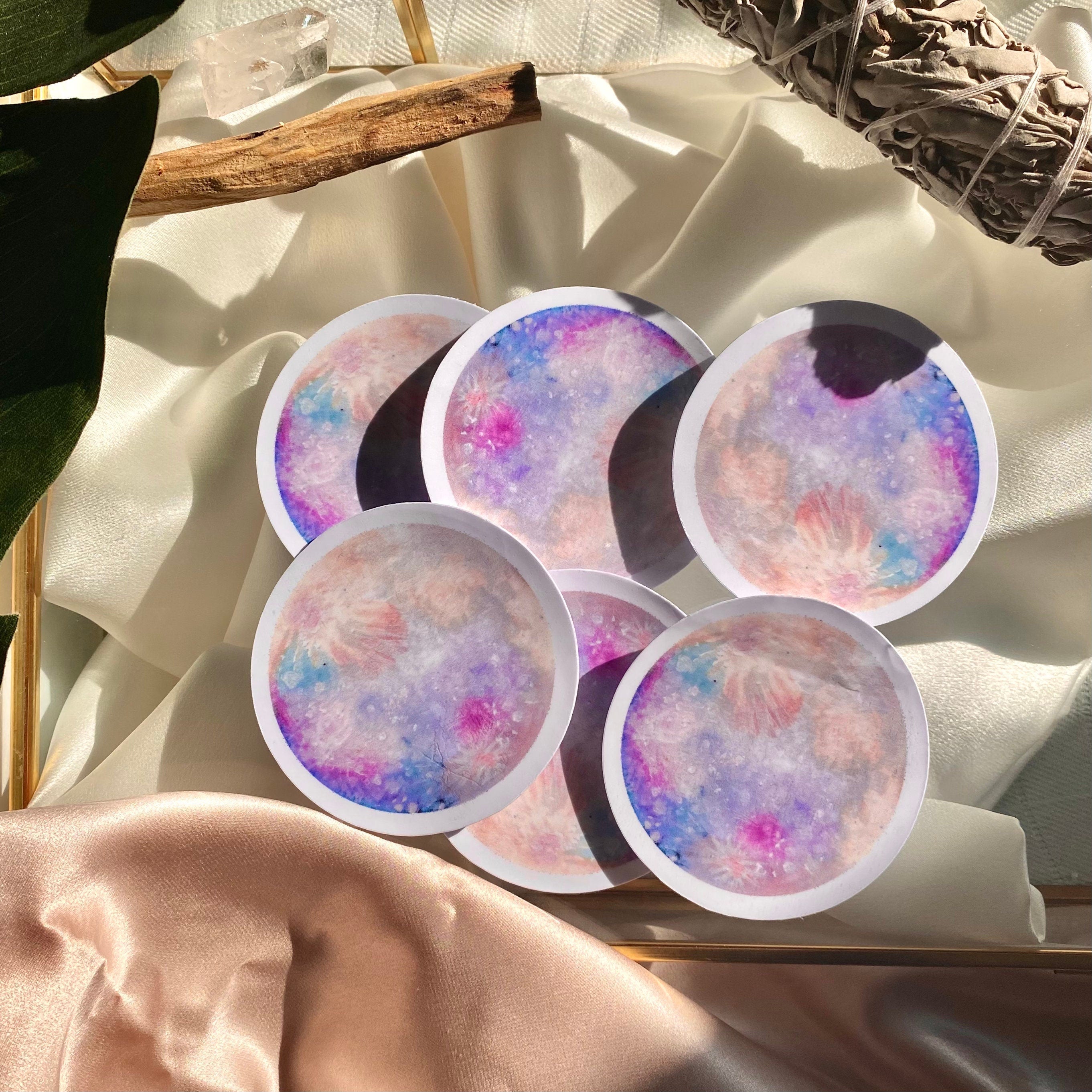 Cancer Moon Vinyl Sticker