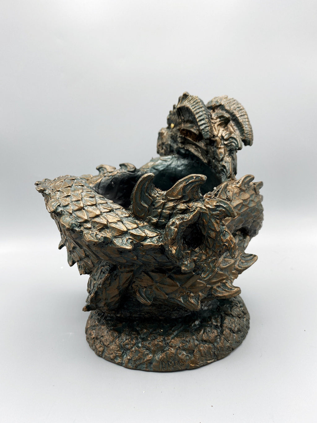 Coiled Dragon Planter, Large Version