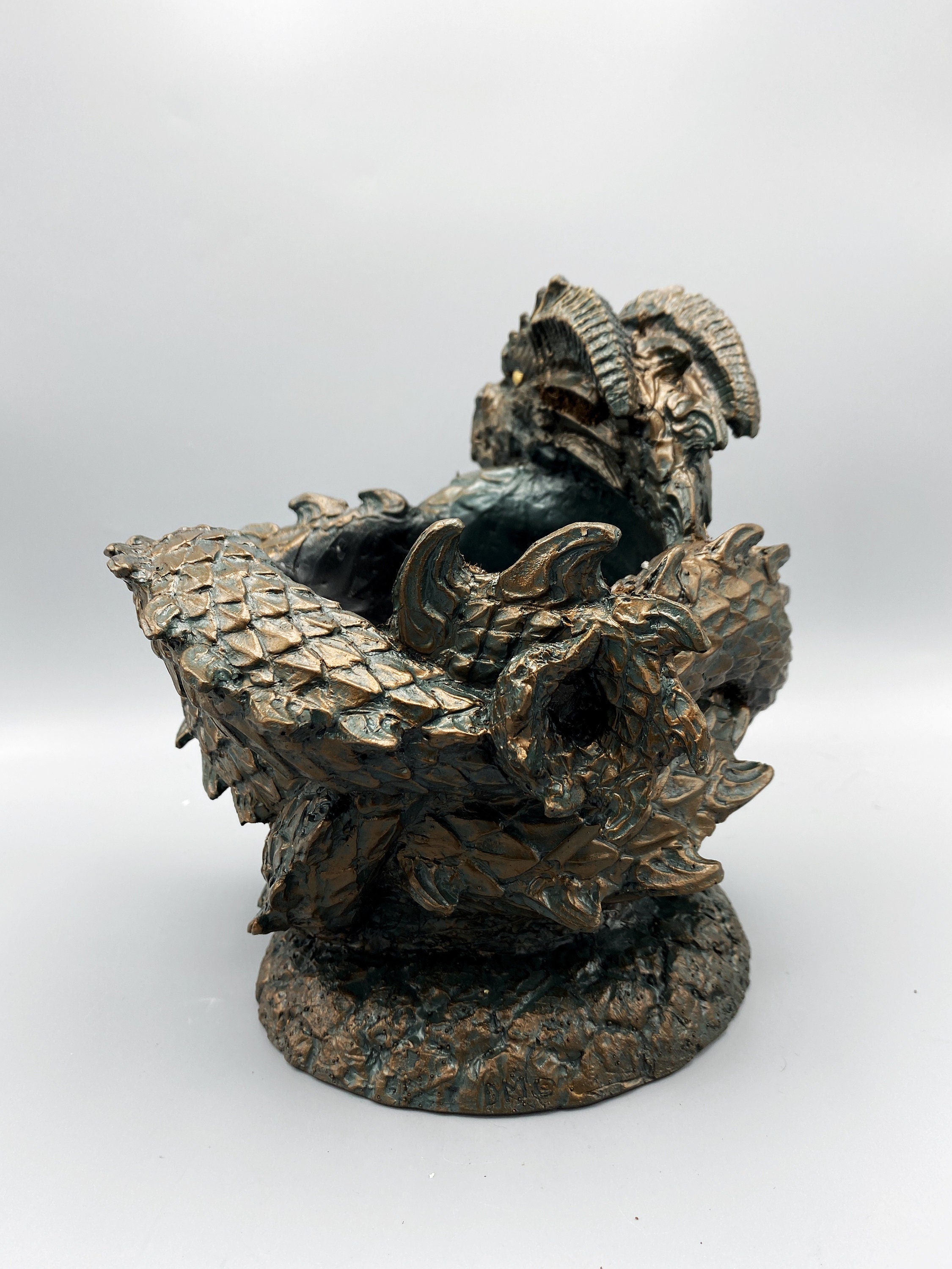 Coiled Dragon Planter, Large Version