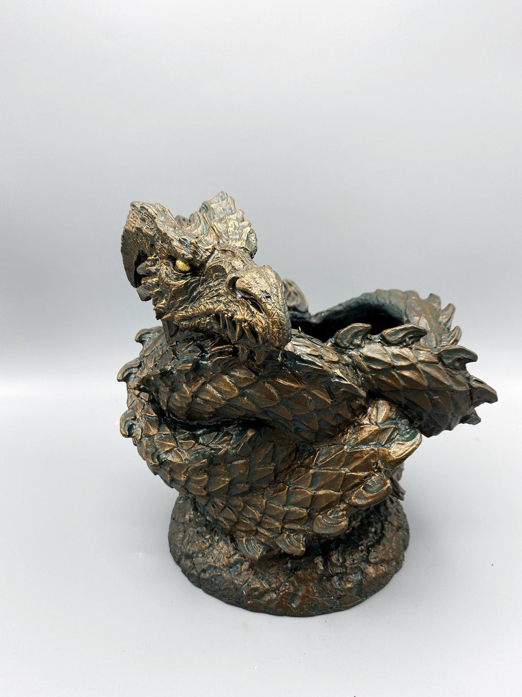 Coiled Dragon Planter, Large Version