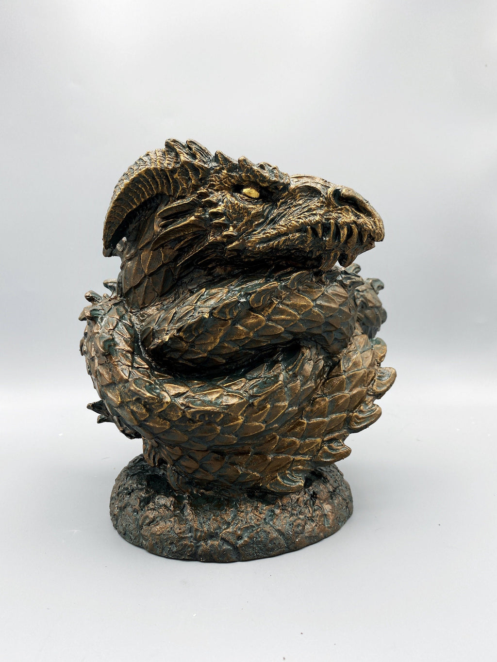 Coiled Dragon Planter, Large Version