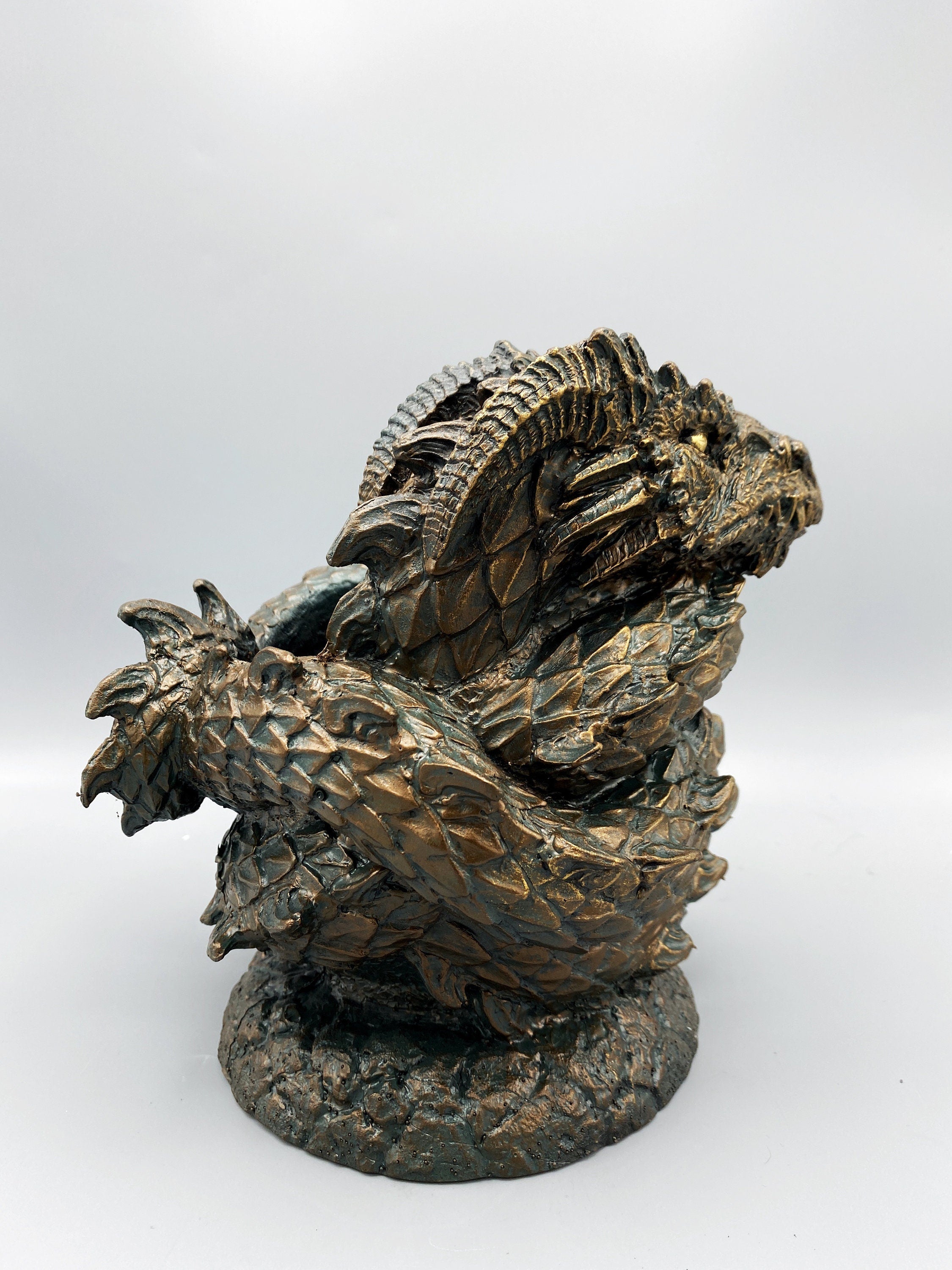 Coiled Dragon Planter, Large Version