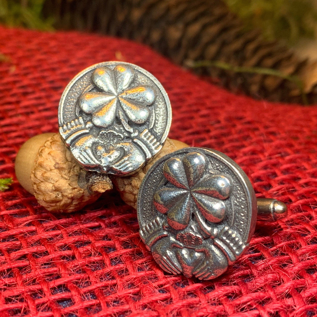 Irish Shamrock Cufflinks for Men